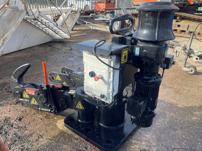  Quick Release Double  Hook 75ton with 20 ton capstan by Mampaey Industries